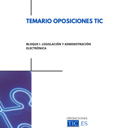 Temario Oposiciones TIC - Formato papel